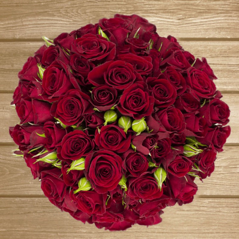 Rubicon Red Burgundy Spray Roses